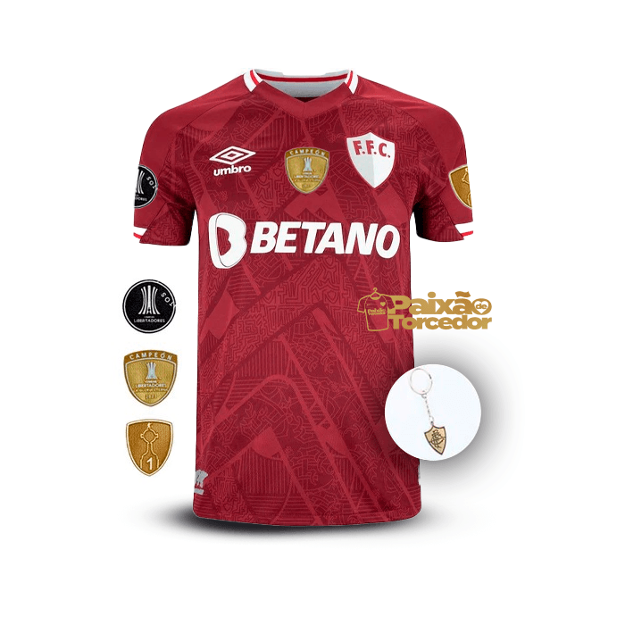 Fluminense Third 2023/24 Patchs Libertadores – Fan Version