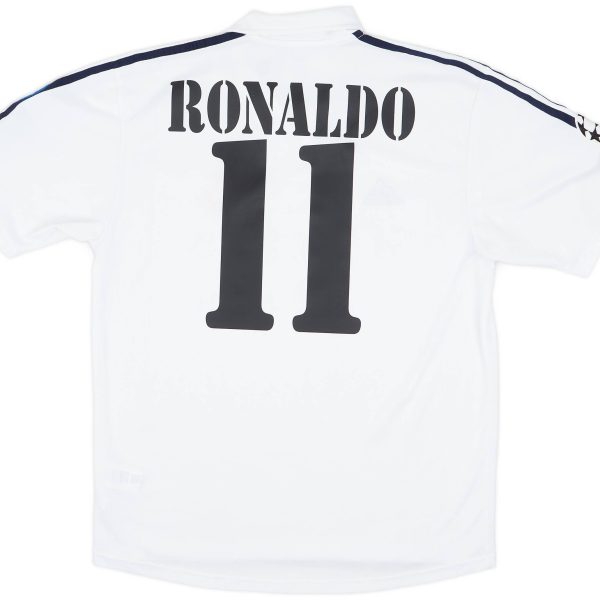 Ronaldo #11 Real Madrid Home Retro Jersey 2002/03