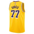 Luka Dončić Los Angeles Lakers Nike Unisex Swingman Jersey – Icon Edition – Gol, Purple, White