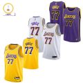 Luka Dončić Los Angeles Lakers Nike Unisex Swingman Jersey – Icon Edition – Gol, Purple, White