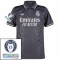 Real Madrid Third Fan Jersey 2024/25 Patches UCL UEFA Foundation (Official Printing)