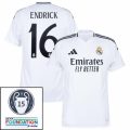 Real Madrid Home Fan Jersey 2024/25 Patches UCL UEFA Foundation (Official Printing)