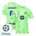 Barcelona Third 2024/25 Patches UCL UEFA Foundation (Official Printing)