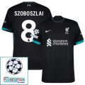 Liverpool Szoboszlai 8 Away 2024/25 Patches UCL UEFA Foundation (Official Printing)