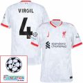 Liverpool Away 2024/25 Patches UCL UEFA Foundation (Official Printing)