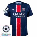 Paris Saint-Germain Barcola 29 Fan Jersey Home 2024/25 Patches UCL UEFA Foundation (Official Printing)