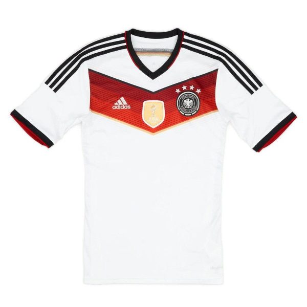 Germany Retro Home 2014 Fan Jersey Patch Winner World Cup Brazil 2014