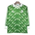 Germany Retro Away 1990 Long Sleeve Fan Jersey