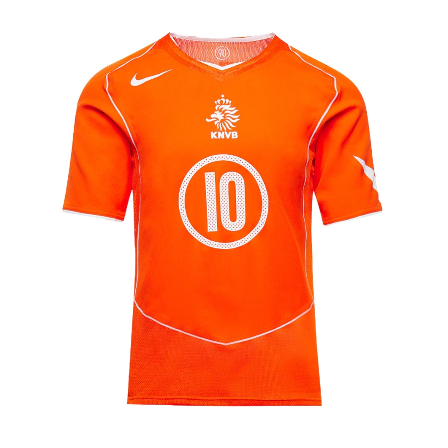 Netherlands 2004 Retro Re-Issue Shirt With Van Nistelrooy 10