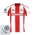 Olympiacos Piraeus Home Fan Jersey 2025/26 Patches UCL + 10th Anniversary UEFA.