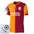 Galatasaray Home Fan Jersey 2025/26 Patches UCL + 10th Anniversary UEFA Foundation