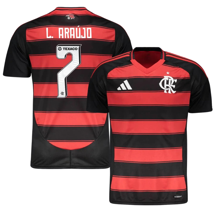 Flamengo L.Araujo 7 Home Fan Jersey 2025/26