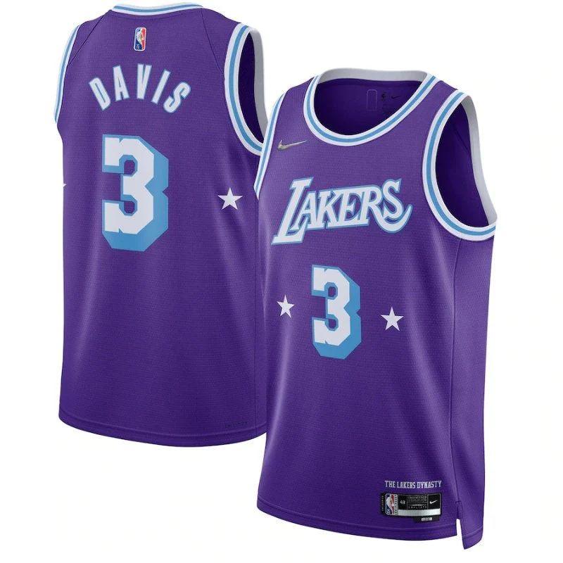 Anthony Davis Los Angeles Lakers 2022 NBA Jersey – Purple