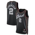 Cade Cunningham Detroit Pistons Unisex 23/24 NBA Jersey – Black – City Edition