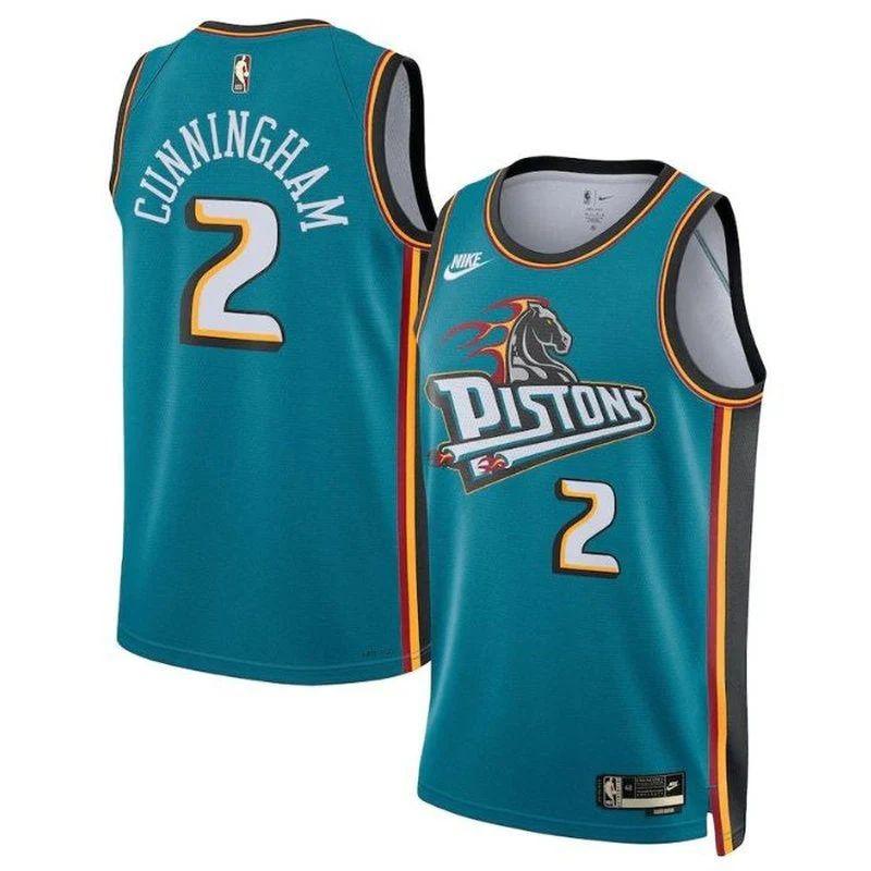 Cade Cunningham Detroit Pistons Unisex 2023 NBA Jersey Teal – Classic Edition