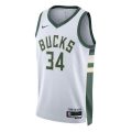 Giannis Antetokounmpo Milwaukee Bucks Unisex 2023 NBA Jersey – Association Edition – White