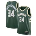 Giannis Antetokounmpo Milwaukee Bucks Unisex 2023 NBA Jersey – Icon Edition – Hunter Green