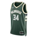 Giannis Antetokounmpo Milwaukee Bucks Unisex 2023 NBA Jersey – Icon Edition – Hunter Green