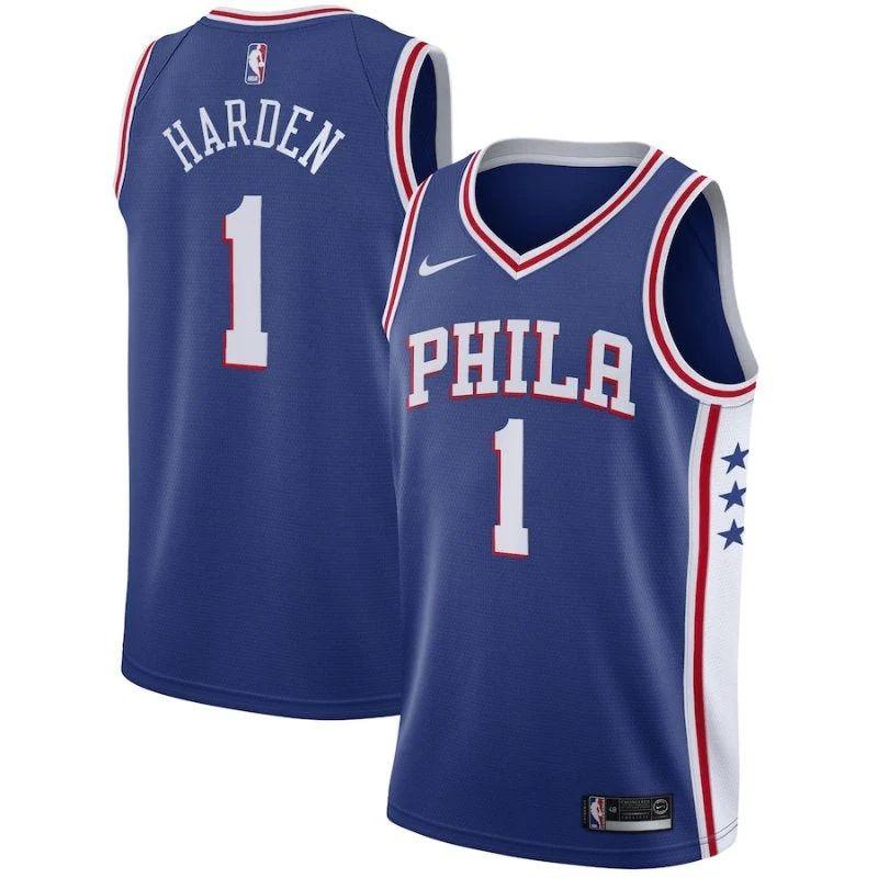 James Harden Philadelphia 76ers 20222 NBA Jersey – Icon Edition – Royal