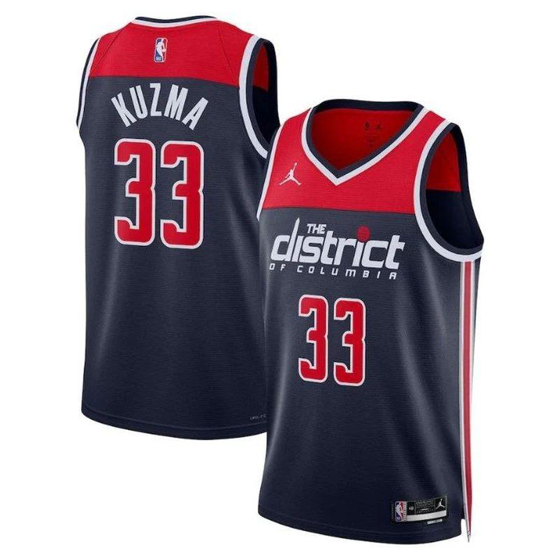 Kyle Kuzma Washington Wizards Unisex 2023 Statement Edition NBA Jersey – Navy