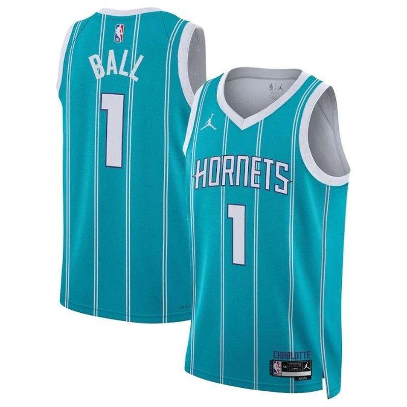 LaMelo Ball Charlotte Hornets Unisex 2023 NBA Jersey – Icon Edition – Teal