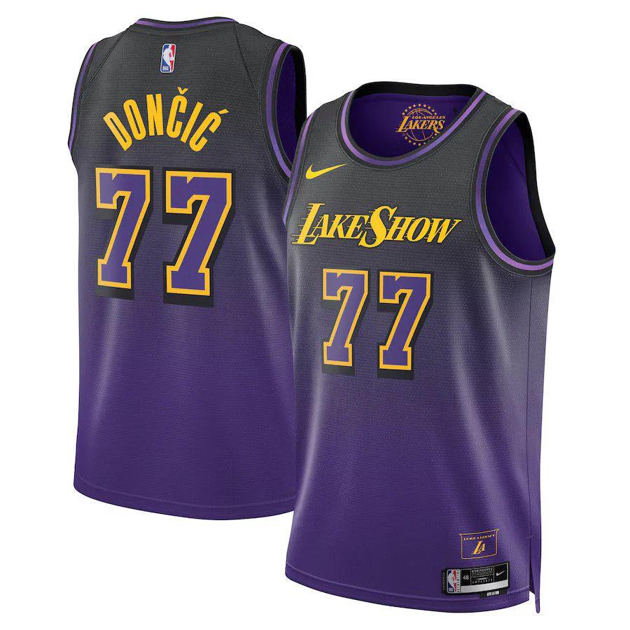 Luka Dončić – Los Angeles Lakers City Edition 2024 NBA Jersey – Purple – Unisex