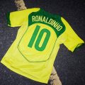Ronaldinho 10 Brazil Home Retro 2004