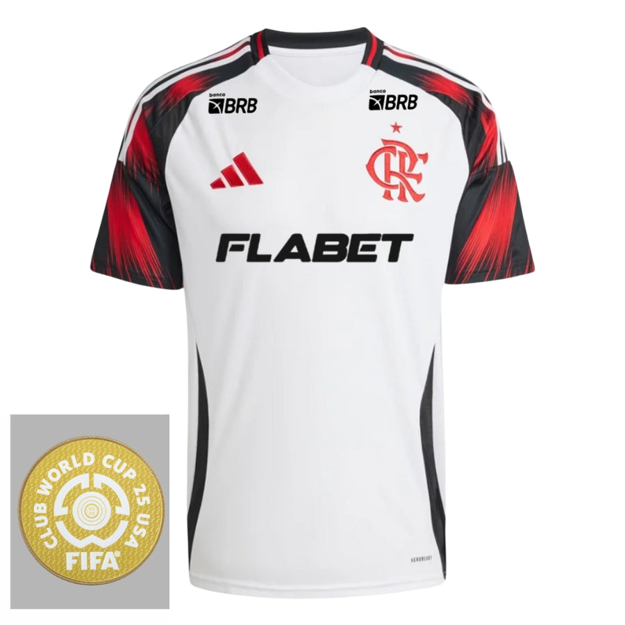 Flamengo Away Fan Jersey 2025/26 Patch Club World Cup – All Sponsors
