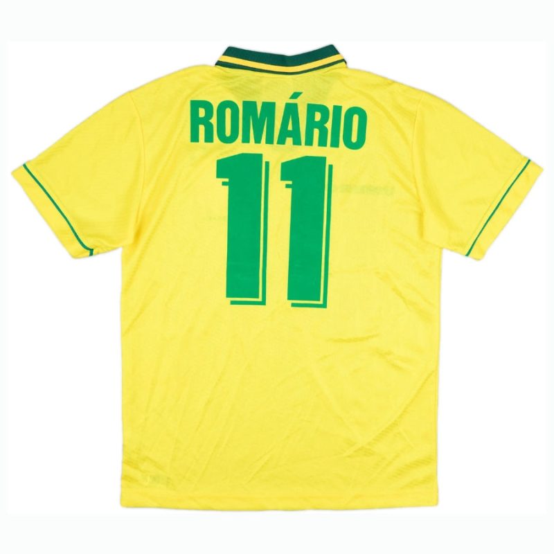 Brazil Home Romario 11 Retro Jersey 1994
