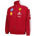 Scuderia Ferrari Puma F1 2025 Oversized Full-Zip Jacket – Dark Red