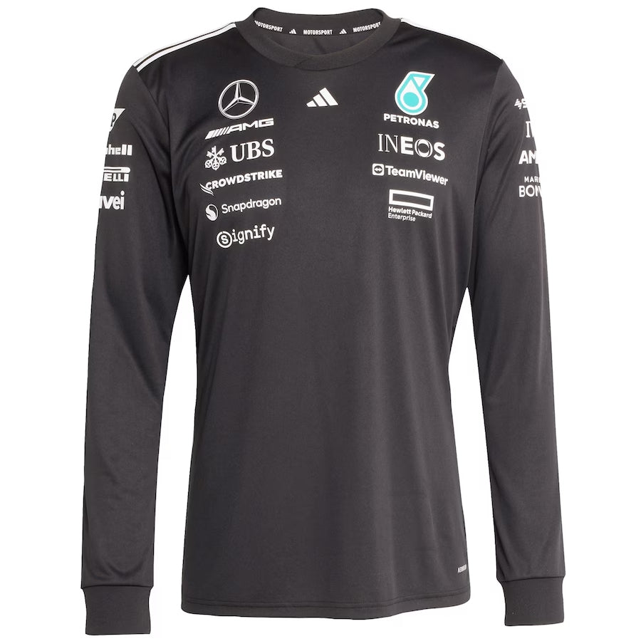 Mercedes-AMG Petronas F1 Team Adidas Long Sleeve Jersey – Black Formula 1 F1 Formula One