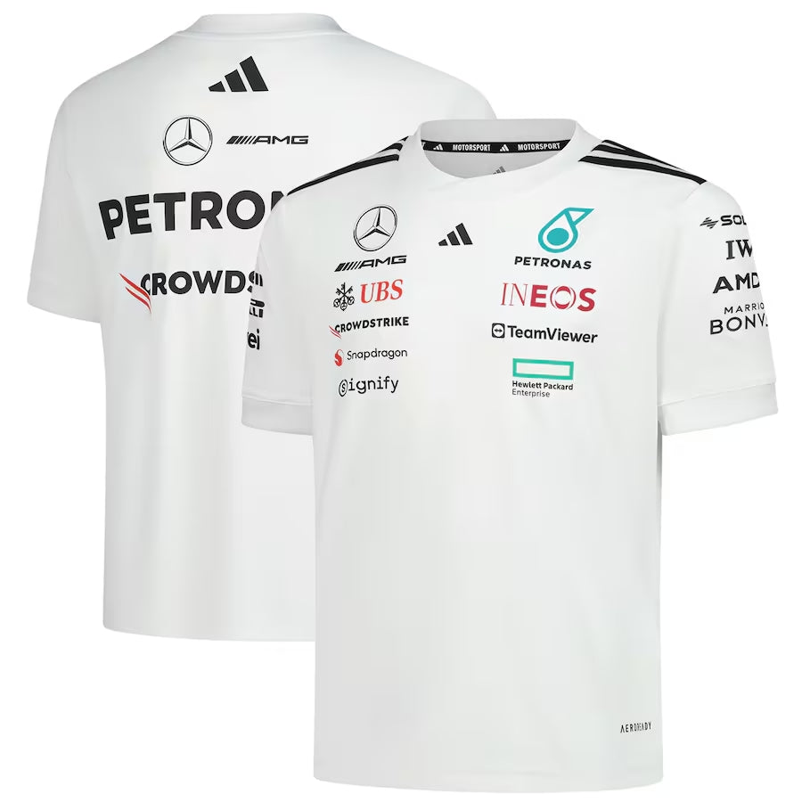Mercedes-AMG Petronas F1 Team Adidas T-Shirt – White Formula 1 F1 Formula One