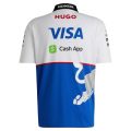RB Vcarb F1 Team Hugo Boss Quarter-Zip Polo – Royal/White Formula 1 F1 Formula One