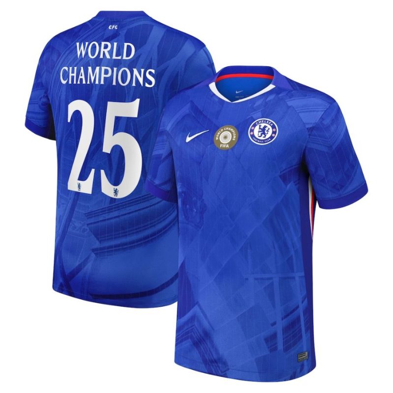 Chelsea Home Fan Jersey 2025/26  – Patchs World Champions 25 chest badge