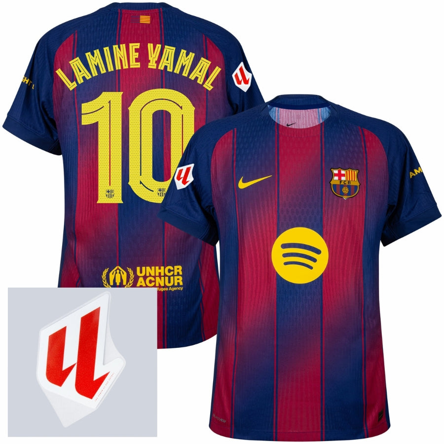 Barcelona Lamine Yamal 10 Home Authentic Player 2025/26 Dri-Fit ADV Match – La Liga Patch