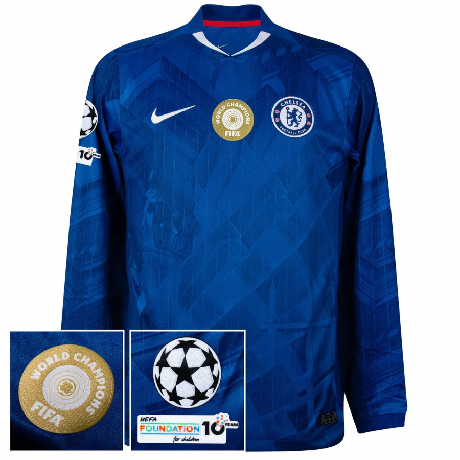 Chelsea Home Long Sleeve Fan Jersey 2025/26 – Patchs Club World Cup UCL UEFA (Official Printing)