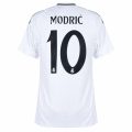 Real Madrid Modric 10 Home Fan Jersey 2024/25 Patches UCL UEFA Foundation (Official Printing)