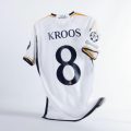 Real Madrid Toni Kroos 8 Home Fan Jersey 2023/24 Patch FIFA WCC Patch UCL UEFA Foundation Patches