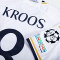 Real Madrid Toni Kroos 8 Home Fan Jersey 2023/24 Patch FIFA WCC Patch UCL UEFA Foundation Patches
