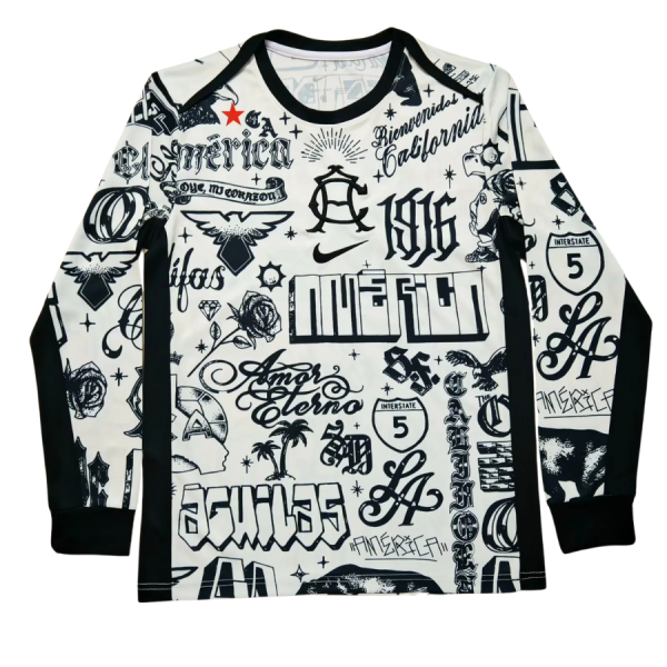 Club America Training Long sleeve Jersey Black 25/26