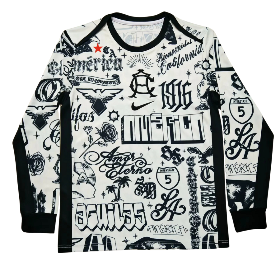 Club America Training Long sleeve Jersey Black 25/26