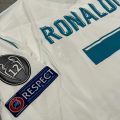 Retro Real Madrid Long-sleeve Home Jersey 2017/18