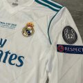 Retro Real Madrid Long-sleeve Home Jersey 2017/18