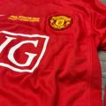 Retro Manchester United Long-sleeve Home Jersey 2007/08