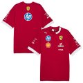 Scuderia Ferrari 2025 Team Oversized T-Shirt – Dark Red Formula 1 F1 Formula One